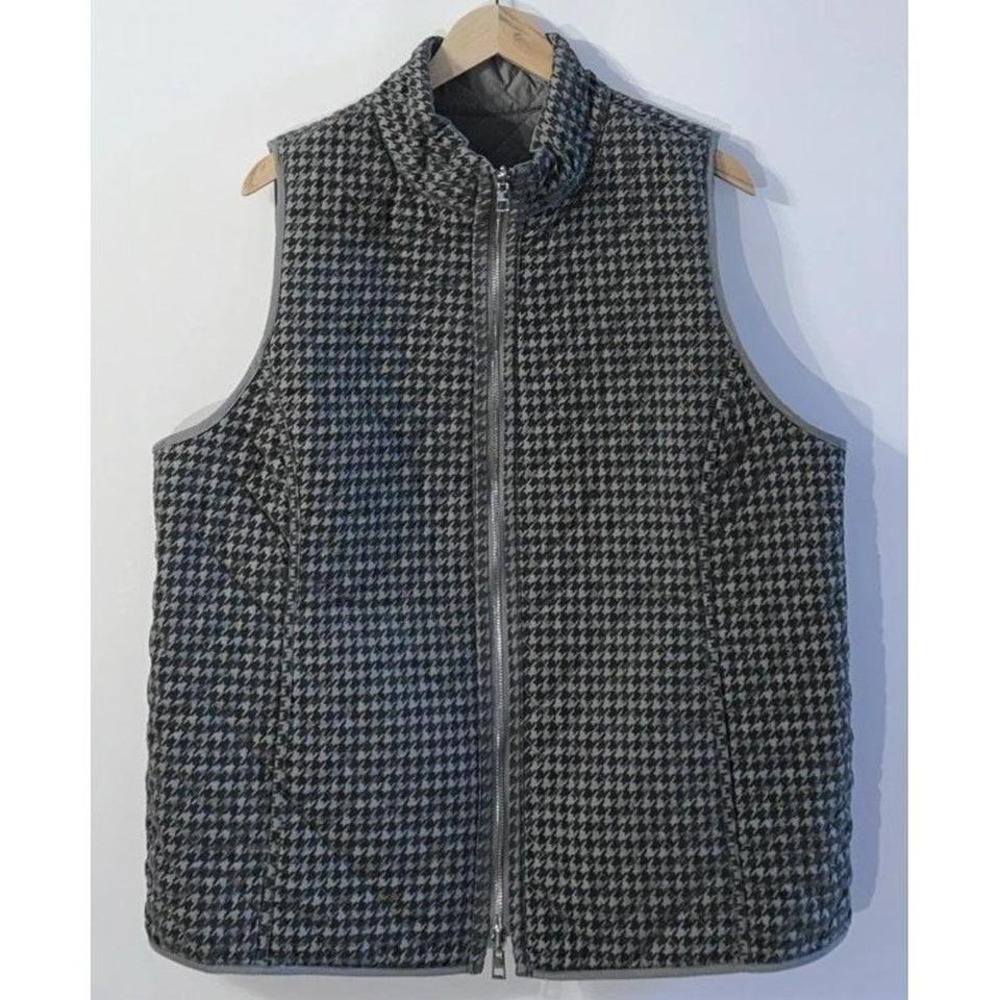 Chicos Mockingbird Gray Houndstooth Reversible Fu… - image 4